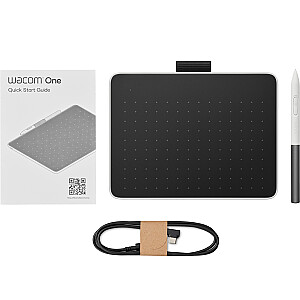 Wacom One, графический планшет (черный/красный, маленький)