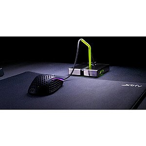 CHERRY Xtrfy B1 Mouse Bungee LED, держатель для мыши (серебристый, светодиодная подсветка, встроенный USB-концентратор)