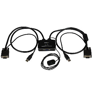 2ПОРТОВЫЙ КАБЕЛЬ KVM С VGA USB И КНОПКОЙ ДИСТАНЦИОННОГО ПЕРЕКЛЮЧЕНИЯ