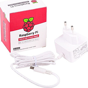 Okdo Official White Raspberry Pi 5.1A/3A Barošanas avots, barošanas bloks (balts, vairumtirdzniecība)