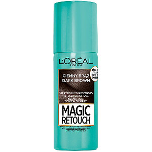 L&#39;OREAL Magic Retouch purškiklis momentiniam šaknų retušavimui Tamsiai rudas 75ml