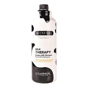MORFOSE Professional Reach Milk Therapy Creamy Milk Shampoo piena šampūns, kas atjauno bojātus matus, 1000 ml