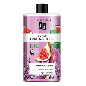 AA Super Fruits & Herbs Жидкость для ванн с инжиром и лавандой 750 мл