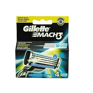 Сменные лезвия для бритвы GILLETTE Mach 3, 4 шт.