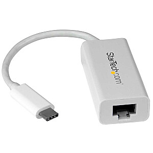 АДАПТЕР USB-C НА ГИГАБИТ/W ПОДДЕРЖКА РОДНОГО ДРАЙВЕРА БЕЛЫЙ