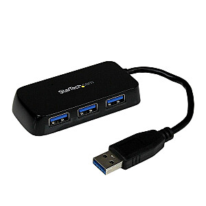 ЧЕРНЫЙ 4-ПОРТОВЫЙ МИНИ-концентратор USB 3.0/.