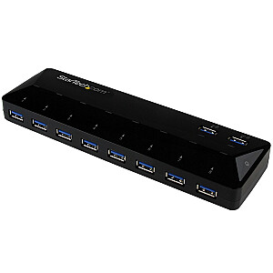 10 kanālu USB 3.0 centrmezgls ar 2 x 1,5 A uzlādes un sinhronizācijas portiem.