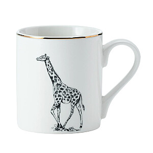 MIKASA GIRAFFE KRŪZE 280ML, BALTA AR ZELTA KR. DEKORU, PORCELĀNS, Mikasa