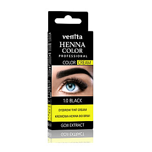 VENITA Henna Color Professional кремовая хна для бровей 1.0 Черный 30г