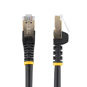 ETHERNET CAT6A KABELIS, 10M, MELNS/MELNS - EKRANĒTS VARA STĀDS