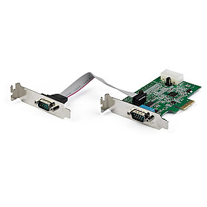 2 SERIĀLĀS KARTES PCIE/PCI EXPRESS CARD RS232 — 16950 UART