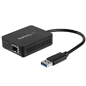 USB 3 šķiedru pārveidotājs ar atvērtu SFP/IN