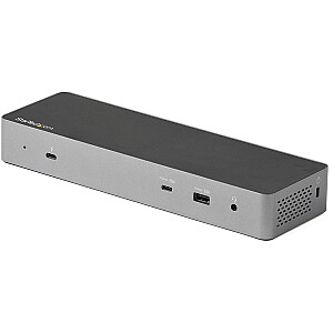 DOK-DOK TB3/USB-C — DUAL DP/HDMI/96 W PD — 5X USB centrmezgls