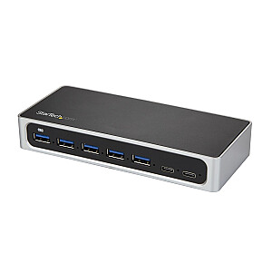 7ПОРТОВЫЙ USB C HUB — USB C LĪDZ 2 X C/+ 5 X A — USB 3.0 HUB