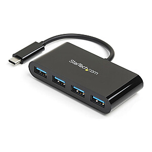 4 punktu USB 3.0 centrmezgls no USB-C uz USB-A/.