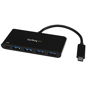 USB 3.0 HUB 4 PORTSTI AR PD 2.0/C LĪDZ 4 X A