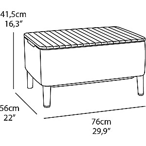 Садовая мебель Salemo Balcony Set коричневая