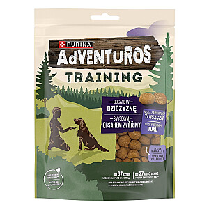 PURINA Adventuros Training cienasts ar brieža gaļu suņiem, 115 g