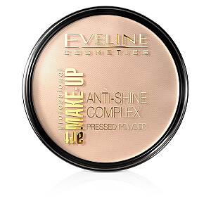 EVELINE Art Make-Up Anti-Shine Complex Pressed Powder матирующая минеральная пудра с шелком 31 Прозрачная 14г