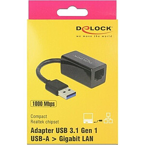 DELOCK Adapter USB 3.1Gen 1> Gigabit LAN