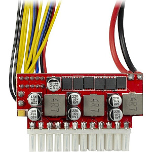 Inter-Tech Mini-ITX PSU 200W NAS DC/DC, adapteris (bez barošanas avota, atbalsta barošanas avotus līdz 200W, nulle vati)