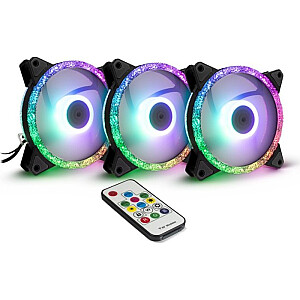 Набор Inter-Tech Argus RS-07 RGB 120x120x25 — 88885537