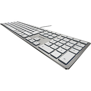 DE išdėstymas – Cherry KC 6000 SLIM FOR MAC DE silver U