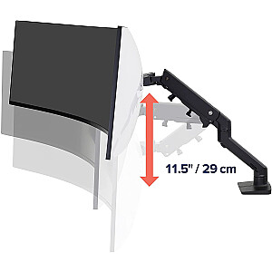 Ergotron HX monitoriaus svirtis su HD lankstu, monitoriaus laikiklis (juodas)