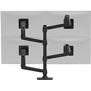 Ergotron LX Dual Monitor Arm, крепление для монитора (черный)