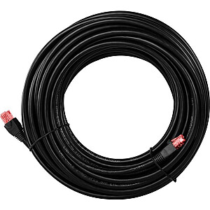 goobay CAT.6 внешний патч-кабель U/UTP (черный, 30 метров)