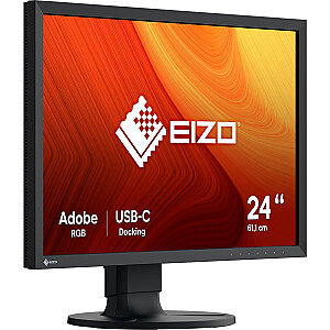 EIZO CS2400S ColorEdge, LED monitors — 24.1 — melns, HDMI, DisplayPort, USB-C