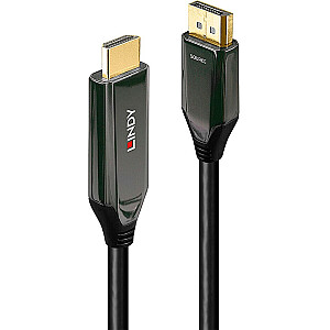 Lindy Active DisplayPort uz HDMI 8K60 adaptera kabelis (melns, 2 metri)