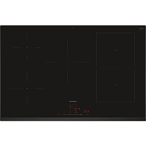 Plīts virsma Siemens iQ500 ED851HWB1E Melna Iebūvējama indukcijas plīts virsma 80 cm bez zonām 4 zonas