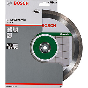 Dimanta griešanas disks Bosch Best for Ceramic, 230 mm (cauruma diametrs 25,4 mm)