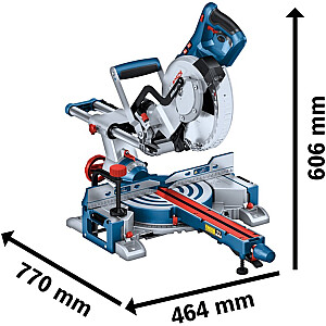 Leņķzāģis Bosch GCM 305-216 D (zils, 1200 W)