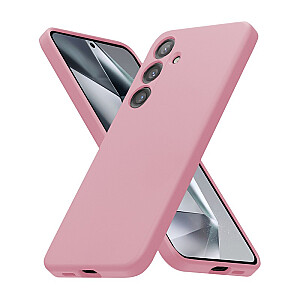 Цветной чехол Samsung Galaxy S24 розовый