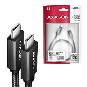 BUCM32-CM15A Kabel USB-C - USB-C 3.2 Gen 2, 1.5m, PD 100W, 5A, 4K HD, ALU, oplot, czarny