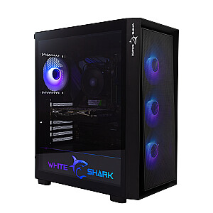 White Shark GCC-2401 Warhead-3 Black 4 Ventiliatoriai 12cm RGB