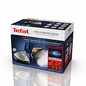 Tefal Pro Express Vision GV9821 3000W 1,2L Durilium AirGlide Autoclean Zole melna, sudraba