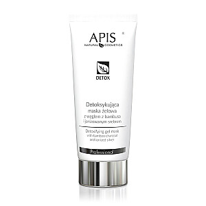 APIS Professional Detox Gel Mask детоксицирующая гелевая маска с бамбуковым углем и ионизированным серебром 200мл