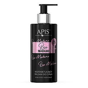 APIS Rose Madame Shine Effect Body Balm šviesinantis kūno balzamas 300ml