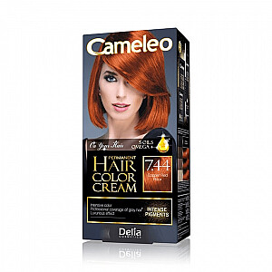 CAMELEO Omega Permanent Hair Color Krēmveida-pastāvīga matu krāsa 7.44 Vara sarkans