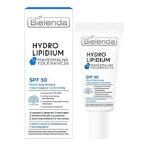 BIELENDA Hydro Lipidium Maximum Tolerance mitrinošs un aizsargājošs aizsargkrēms SPF50+ 30ml