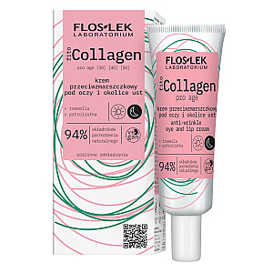 FLOSLEK Fito Collagen pretgrumbu krēms acīm un lūpām pretgrumbu krēms acu un lūpu zonai 30ml