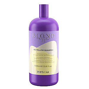 INEBRYA Blondesse No-Yellow Shampoo Šampūns blondiem, balinātiem, izgaismotiem un sirmiem matiem 1000ml