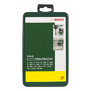 Сверло Bosch HSS-R-Metal - набор 25 шт.