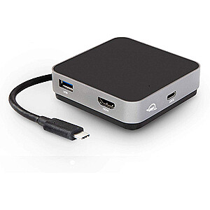 Travel Dock OWC USB-C HDMI pelēks/melns