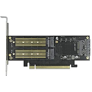 Karta DeLOCK PCIe x16> 2x M.2KeyB + 1xmSATA