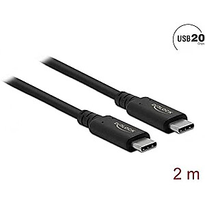 Кабель DeLOCK USB4 20Гбит/с 2м bk - 86980