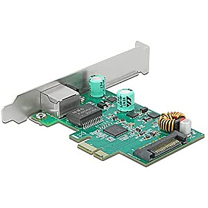 DeLOCK PCIe x1 K 1xRJ45 2,5 ГБ LAN PoE — 89139